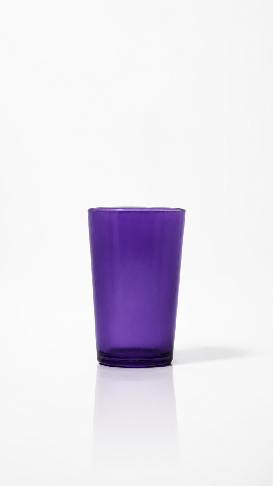 Purple Tapered Glass Tumbler